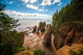 Picturesque scene of Hopewell Rocks Provincial Park in the Bay of Fundy, New Brunswick, Canada Royalty Free Stock Photo