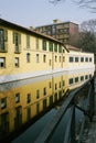 Picturesque scene of Milan\'s Naviglio Martesana, a peaceful haven amidst the bustling city