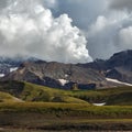 Picturesque scenery of Kamchatka Peninsula - active Mutnovsky Volcano