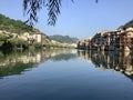 The picturesque scenery of Zhenyuan Ancient Town.