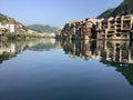 The picturesque scenery of Zhenyuan Ancient Town.