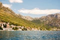 Picturesque scenic landscape of brist in dalmatia, croatia