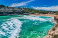 Picturesque sea beach landscape on Majorca, Spain Mediterranean Sea Royalty Free Stock Photo