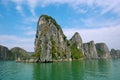 Picturesque sea landscape. Ha Long Bay, Vietnam Royalty Free Stock Photo