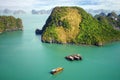 Picturesque sea landscape. Ha Long Bay, Vietnam Royalty Free Stock Photo