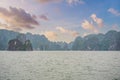 Picturesque sea landscape. Ha Long Bay, Vietnam Royalty Free Stock Photo