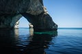 Picturesque sea landscape and white rocks at Kleftiko, Milos, Gr