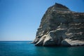 Picturesque sea landscape and white rocks at Kleftiko, Milos, Gr