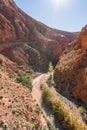 Picturesque Serpentine mountain road in Gorges Dades in high Atlas, Morocco Royalty Free Stock Photo