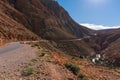 Picturesque Serpentine mountain road in Gorges Dades in high Atlas, Morocco Royalty Free Stock Photo