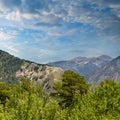 The picturesque slopes and peaks of the Taurus mountains. Turkey Royalty Free Stock Photo