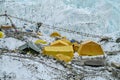 Everest base camp trek landscape and view of Himalayas 8000 summits