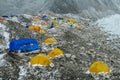 Everest base camp trek landscape and view of Himalayas 8000 summits