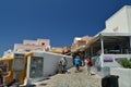 Picturesque Souvenir Shops On The Beautiful Main Street Of Oia On The Island Of Santorini. Architecture, landscapes, travel, cruis