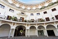 Picturesque square plaza del Cabildo in the morning, Seville