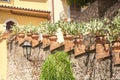 Picturesque staircase in the center of Taormina