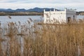 Picturesque stall at Banyoles lake. Girona landmark, Catalonia. Spain Royalty Free Stock Photo