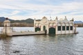 Picturesque stall at Banyoles lake. Girona landmark, Catalonia. Spain Royalty Free Stock Photo