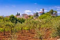 Picturesque stone village of Nova Vas in green landscape view Royalty Free Stock Photo