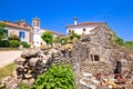 Picturesque stone village of Nova Vas view Royalty Free Stock Photo