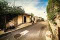 Picturesque street in San Pantaleo Royalty Free Stock Photo