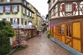 Picturesque street in Colmar, Alsace, France.