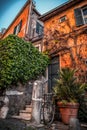 Picturesque street view in Trastevere, Rome