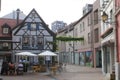 The picturesque streets of Mulhouse in summer.