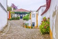 Picturesque streets of Obidos, Portugal Royalty Free Stock Photo