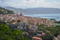 Picturesque summer landscape of vietri sul mare beach, Italy.