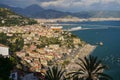 Picturesque summer landscape of vietri sul mare beach, Italy.