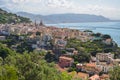 Picturesque summer landscape of vietri sul mare beach, Italy.