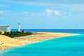 Playa del Matorral beach, Morro Jable, Canary Island of Fuerteventura, Spain Royalty Free Stock Photo