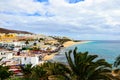 Playa del Matorral beach, Morro Jable, Canary Island of Fuerteventura, Spain Royalty Free Stock Photo