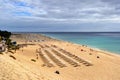 Playa del Matorral beach, Morro Jable, Canary Island of Fuerteventura, Spain Royalty Free Stock Photo