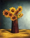 Picturesque Sunflower Bouquet Royalty Free Stock Photo