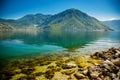 Picturesque sunny view of the Bay of Kotor