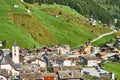 The picturesque swiss village of Vals in the Graubunden region