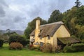 Picturesque Thatched roof cottage in Selworthy Royalty Free Stock Photo