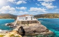 The picturesque town of Andros, Cyclades, Greece