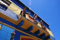 Picturesque town of Caminito with typical houses tourist place in La Boca figures Gardel Evita Buenos Aires Argentina Royalty Free Stock Photo