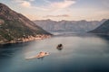 Picturesque town of Perast in the Bay of Kotor Royalty Free Stock Photo