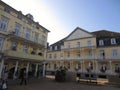 Picturesque town square in Bad Pyrmont, Germany