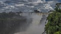 A picturesque tropical waterfall. Iguazu Falls. Argentina Royalty Free Stock Photo