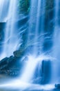 Picturesque tropical waterfall on summer morning Royalty Free Stock Photo