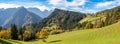 Panoramic road in Kamnik Alps, Slovenia Royalty Free Stock Photo