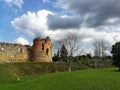 Picturesque Vastseliina castle ruins in sunny day. Historic and tourist place in Vorumaa, Estonia Royalty Free Stock Photo