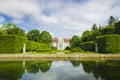 Picturesque view on abbots palace in Oliwa park in Gdansk Royalty Free Stock Photo