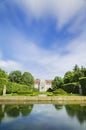 Picturesque view on abbots palace in Oliwa park in Gdansk, Poland Royalty Free Stock Photo