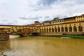 Arno river with Ponte Vecchio Florence Italy